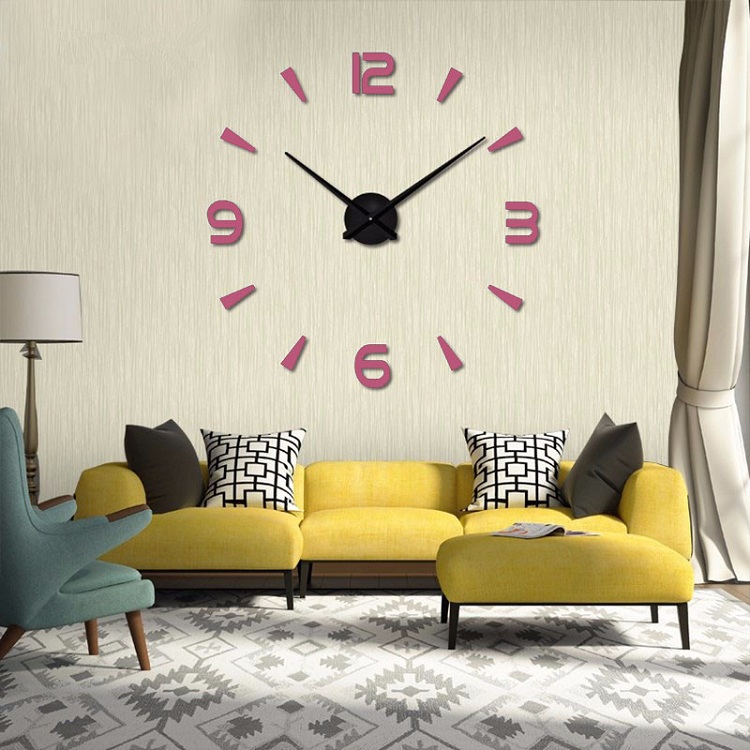фото Часы настенные часы настенные часы электронные электронные настенные декоративны suwumu розовый цвет