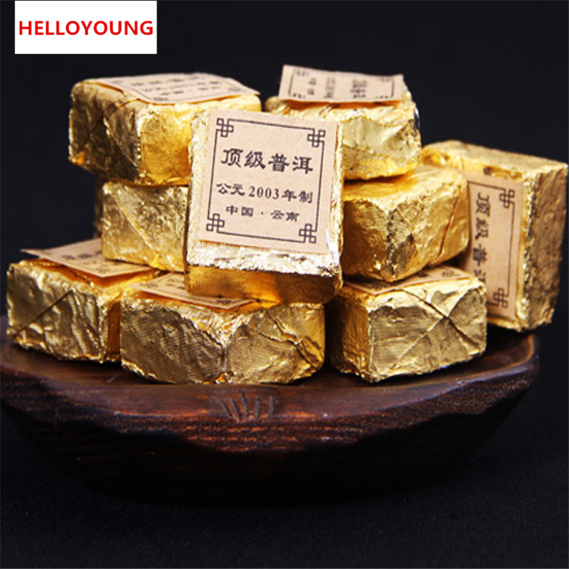 

HelloYoung, C-PE049 Puer tea health care pu er tea 100g pu erh compressed puer brick Puerh