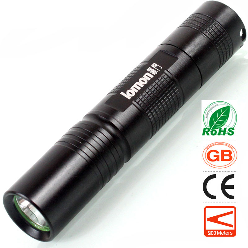 

lomon Черный 200m-500m, LED Flashlight