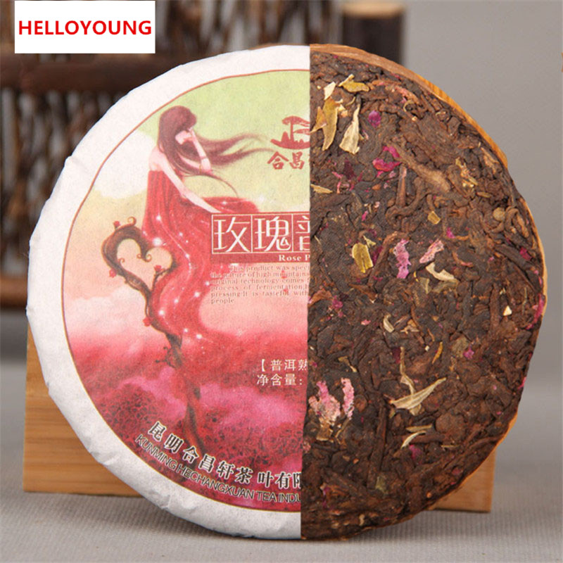 

HelloYoung, C-PE030 Promotions 100g Chinese Yunnan Puer tea cooked tea Puer tea rose flav