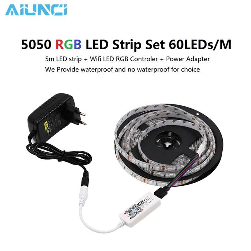 

AIUNCI Waterproof, RGB Светодиодные ленты 5050 компл