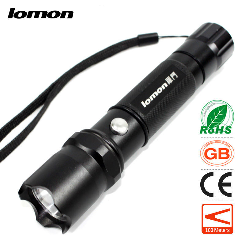 

lomon Черный 100m-200m, LED Flashlight