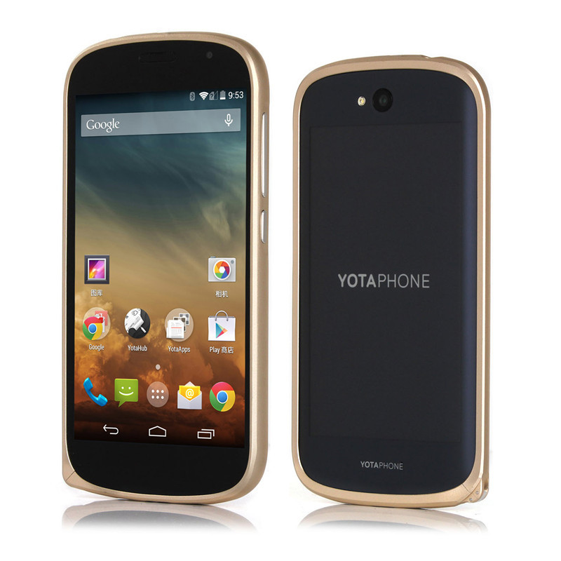 

DER-LANS Золотой, Yota Phone 2 Ультратонкий алюминиевый корпус для