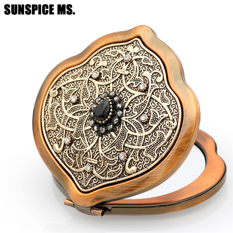 

SUNSPICE MS Black, Цветочная Relief Этническое косметическое зеркало