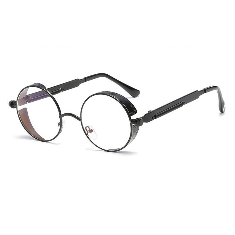 

LIKEU  NO13 Black &amp Круглый, Круглые металлические солнцезащитные очки
