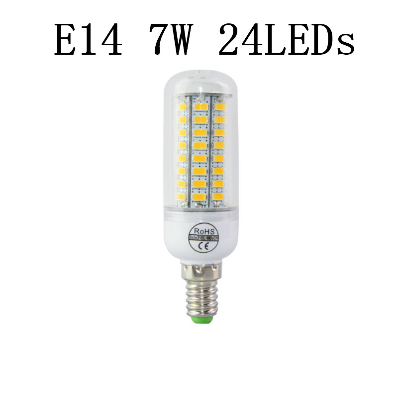 

AIUNCI E14 7W 24LEDs Cold White, SMD 5730 светодиодный s кукурузы лампы