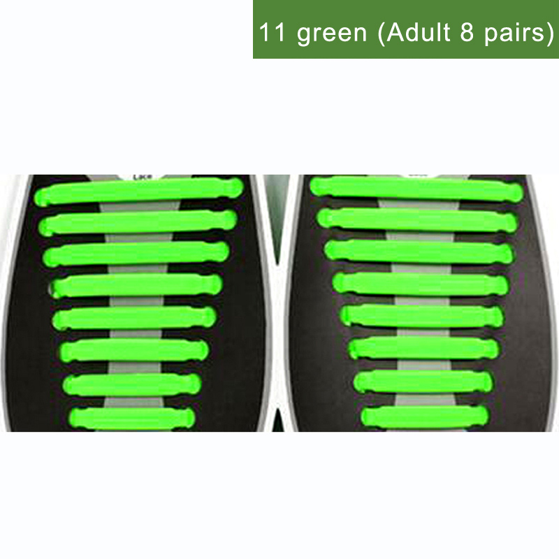 

JUPHAIR Зеленый, Нет Tie эластичные силиконовые шнурки плоские туфли Обувь Рекреационные бег