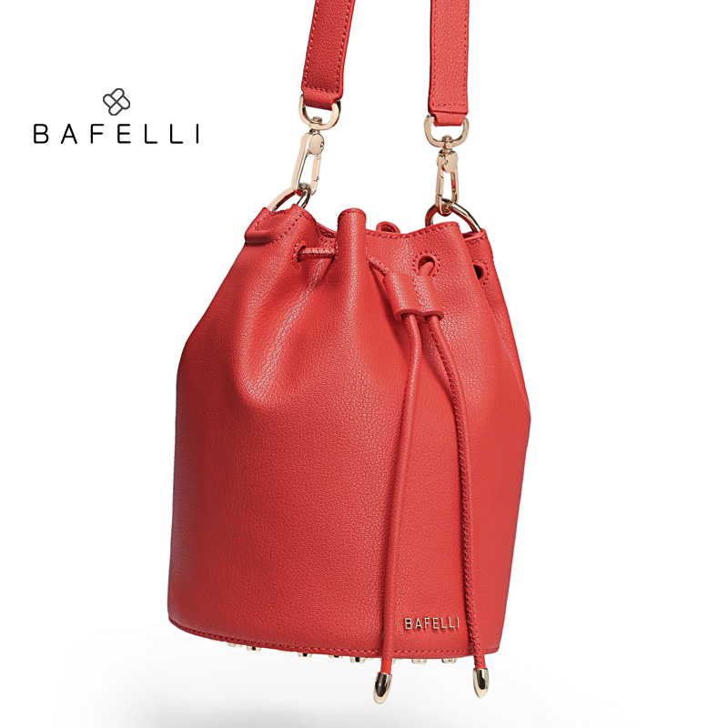 

BAFELLI Красный цвет, split leather bucket