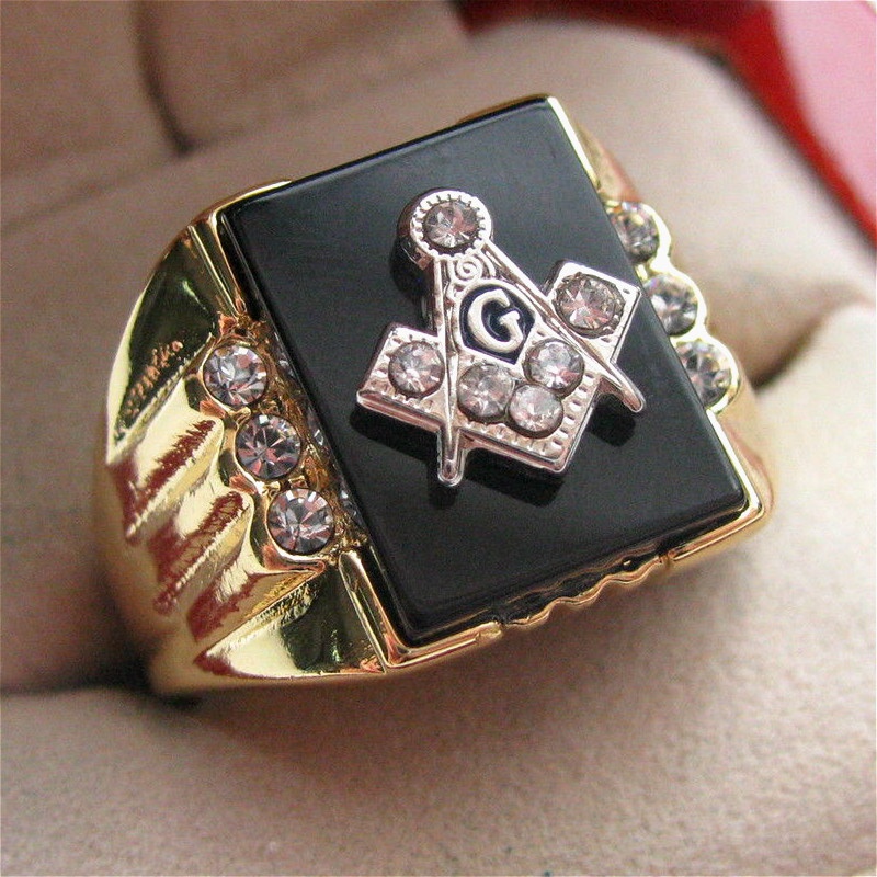 

CHLXL Черный 14, Masonic ring