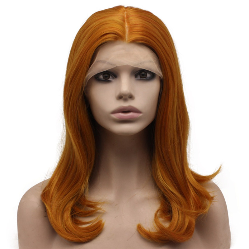 

reddish blonde wig synthetic