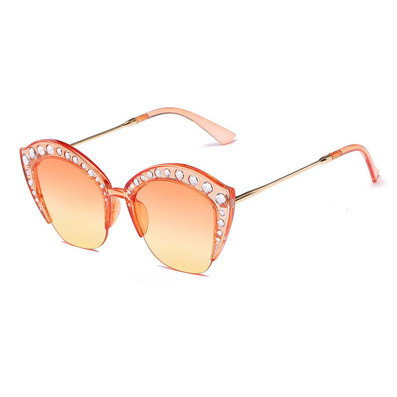 

LIKEU  NO7 Orange & Orange, Дамские солнцезащитные очки с половинной рамкой