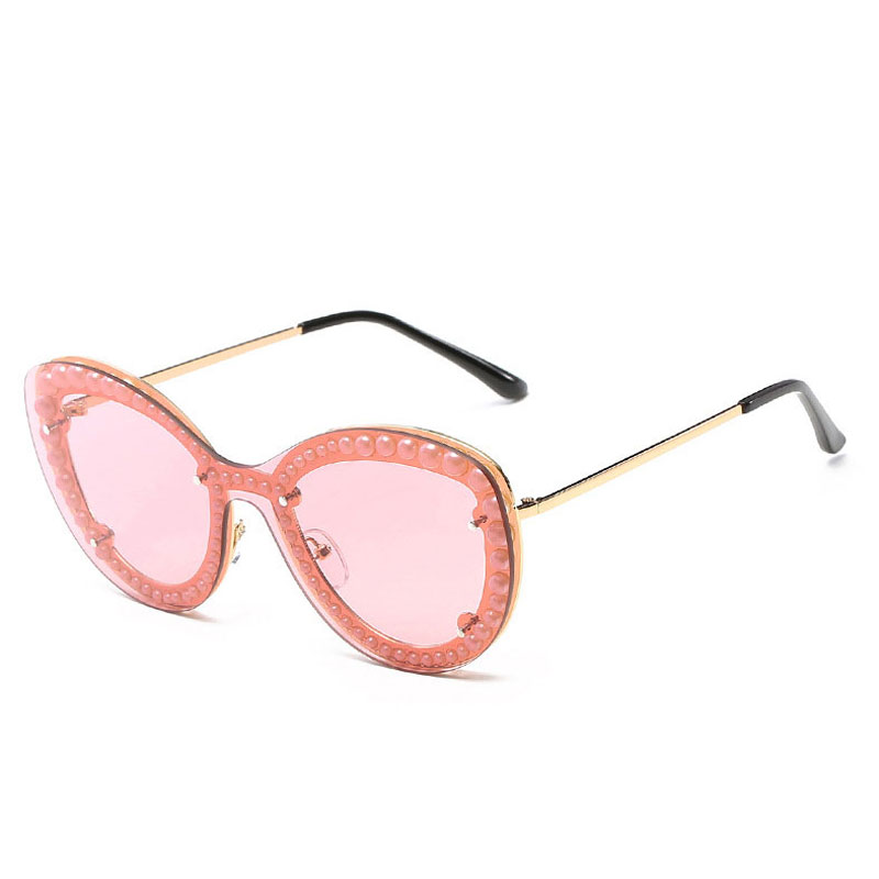 

LIKEU  NO3 Gold & Pink Один размер, Женские солнцезащитные очки