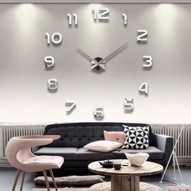 фото Часы настенные часы настенные часы электронные электронные настенные декоративны suwumu серебристый цвет