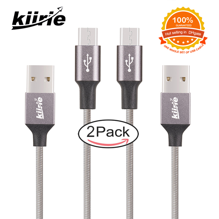 

iLepo Серый 0,5 м 1,5 м, 2 Pak Micro Usb-kabel 24A