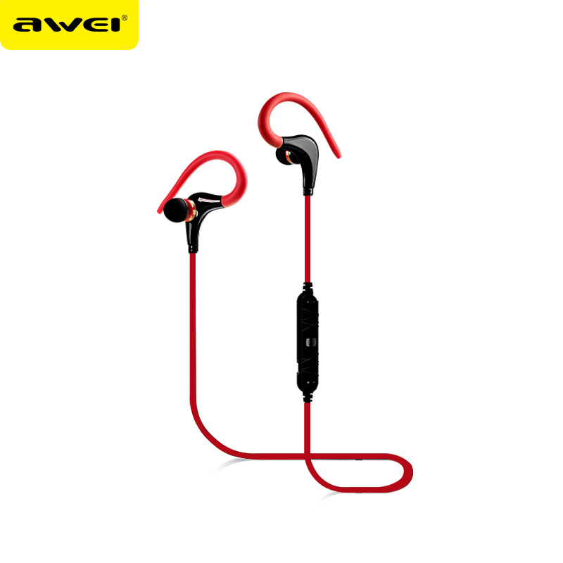 

AWEI Red, Bluetooth-наушники-iphone-andriod-huawei-xiaomi-беспроводной-спортивный наушник