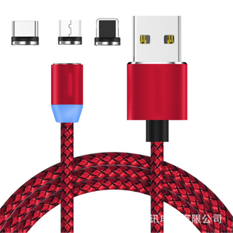 фото Светодиодный индикатор 2a 5v магнитный кабель usb прочный mzxtby красный 1m для micro