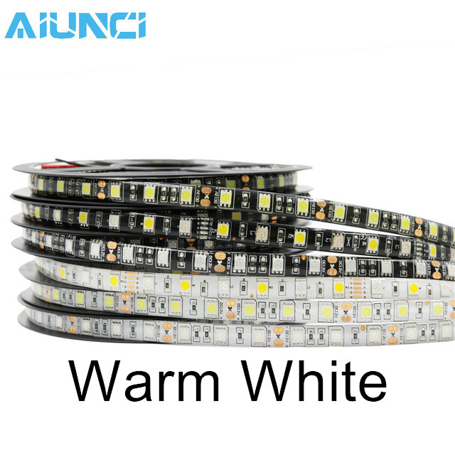 

AIUNCI Теплый белый White PCB Waterproof, Светодиодные ленты 5050