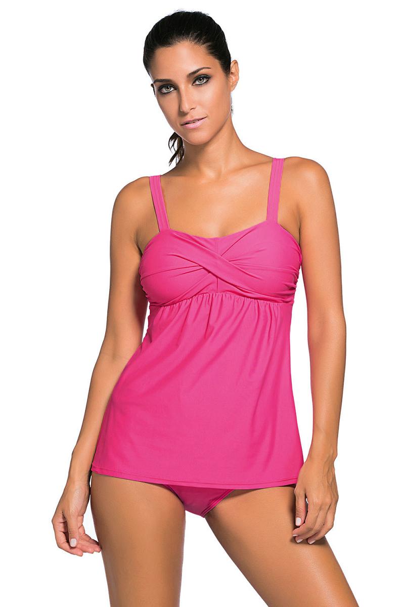 

Gokelly розовый, Женщины Swing Tankini