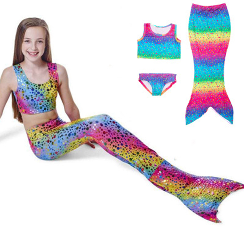 

Sisjuly Голубовато-зеленый 120 см, Купальники для девочек Mermaid Tail