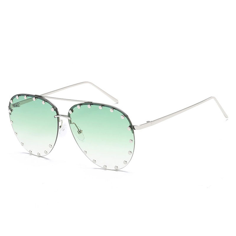 

LIKEU  NO5 Silver & Green, Солнцезащитные очки для женщин