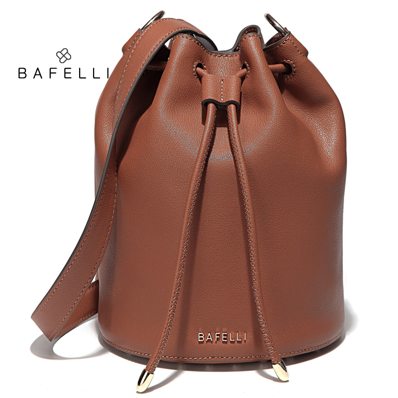 

BAFELLI Коричневый цвет, split leather bucket