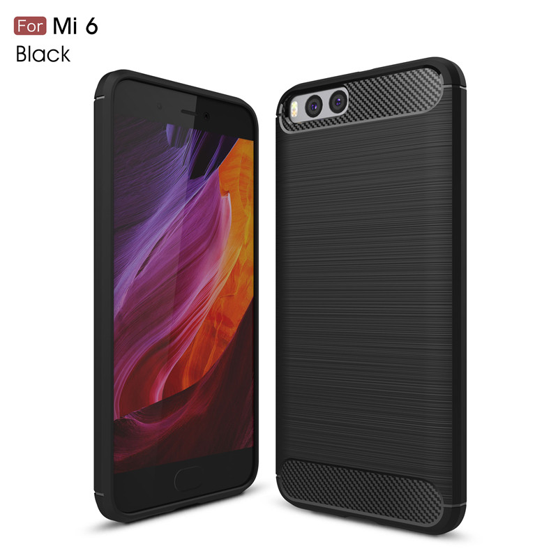 

KYKEO Черный Xiaomi 6, Carbon Fiber Phone Cases for xiaomi 6