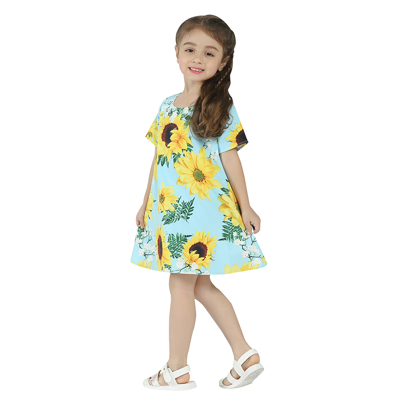 

3T, Подсолнечник Pattern Girls Dress Cute Girls Цветочная одежда