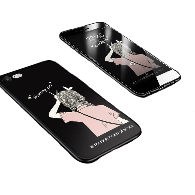 

JYSS Black-Girl iPhone 77 Plus, iPhone7 плюс случай iphone случай 7 плюс iPhone случай 7 яблоко iPhone случай 7 черный i