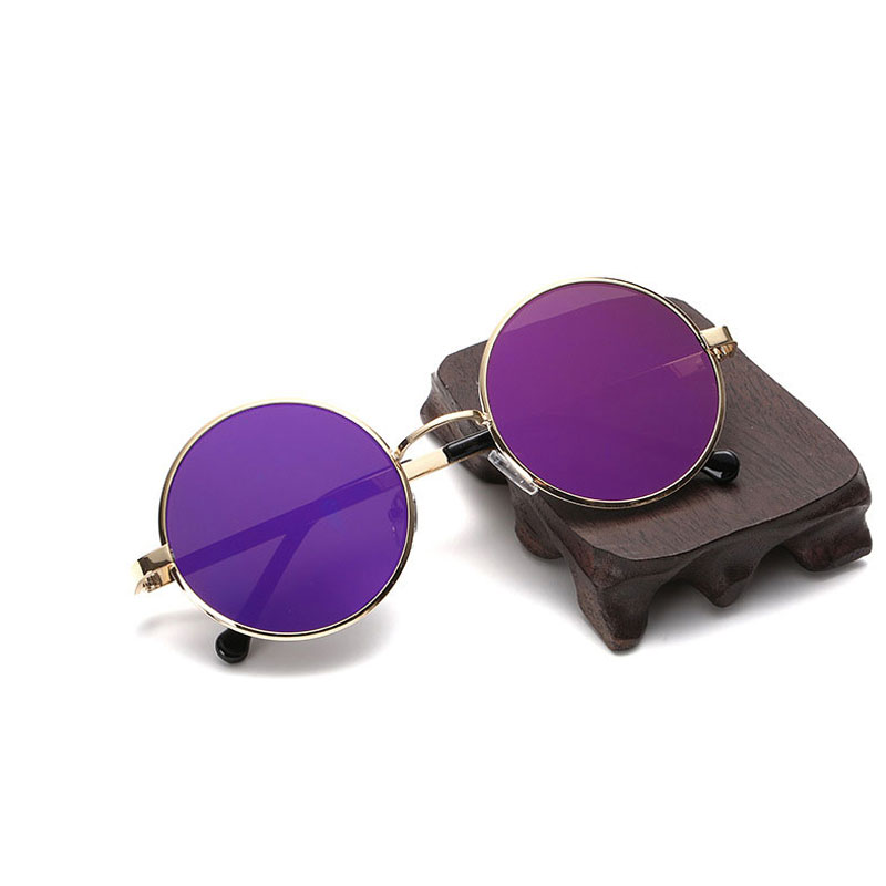 фото Классические солнцезащитные очки likeu s no8 золото и фиолетовый