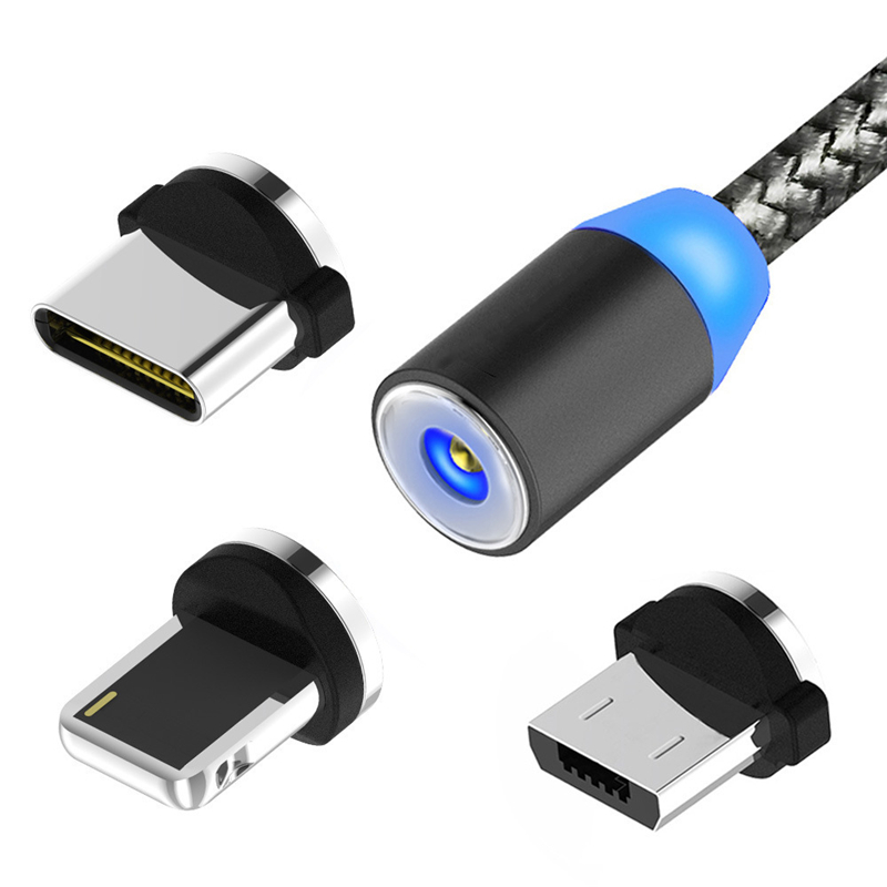 

Mzxtby черный 1M для Micro, Светодиодный индикатор 2A 5V Магнитный кабель USB Прочный