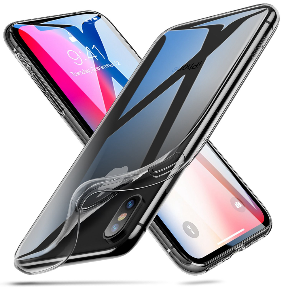 

FILLINLIGHT прозрачный черный iPhone X, крышка iphone x