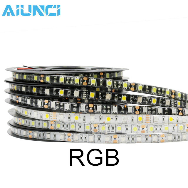 фото Светодиодные ленты 5050 aiunci rgb white pcb waterproof