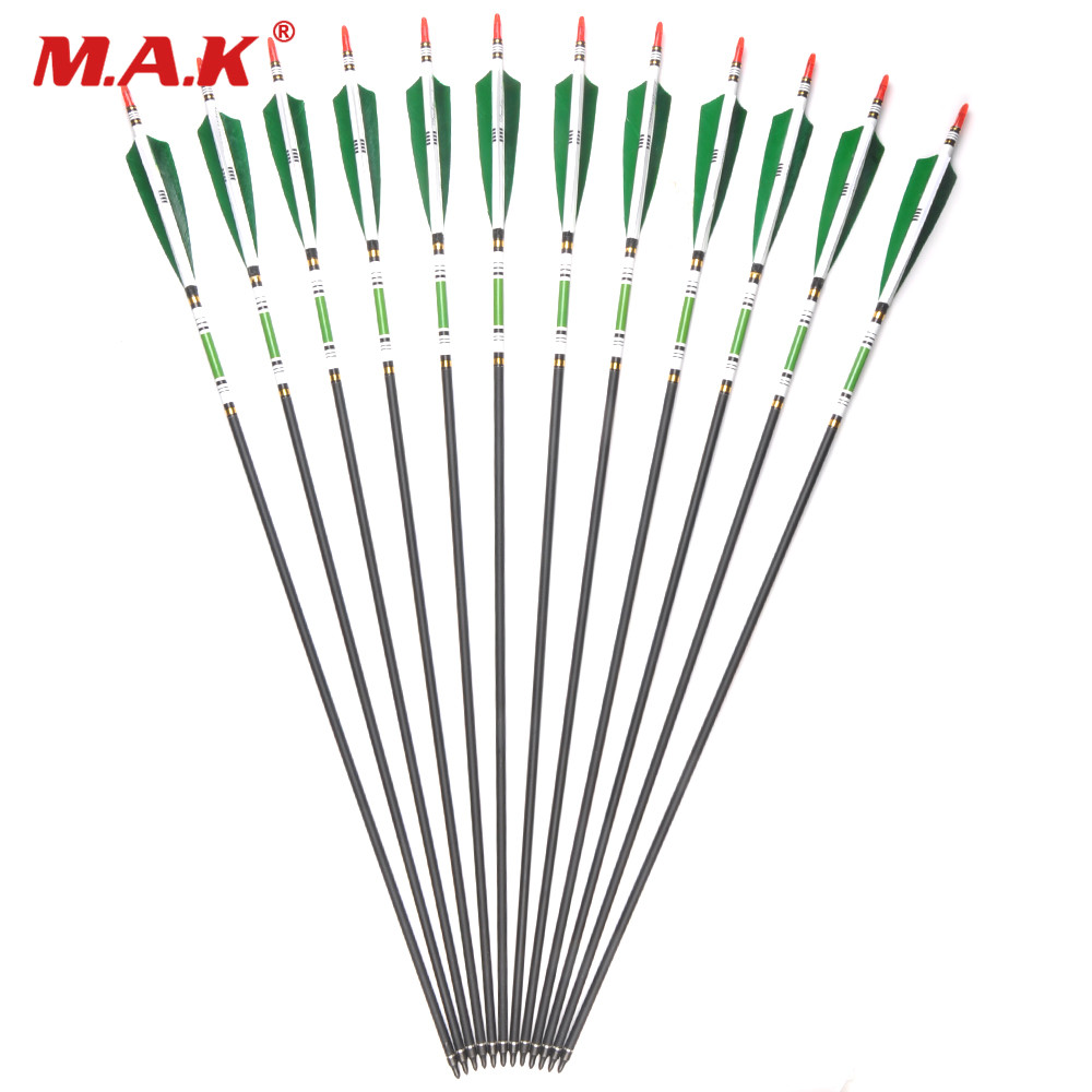 

MAK, 24pcs 80cm Spine 500 Углеродные стрелки