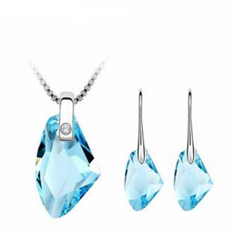 

SHDEDE Sea Blue, серьги ожерелья