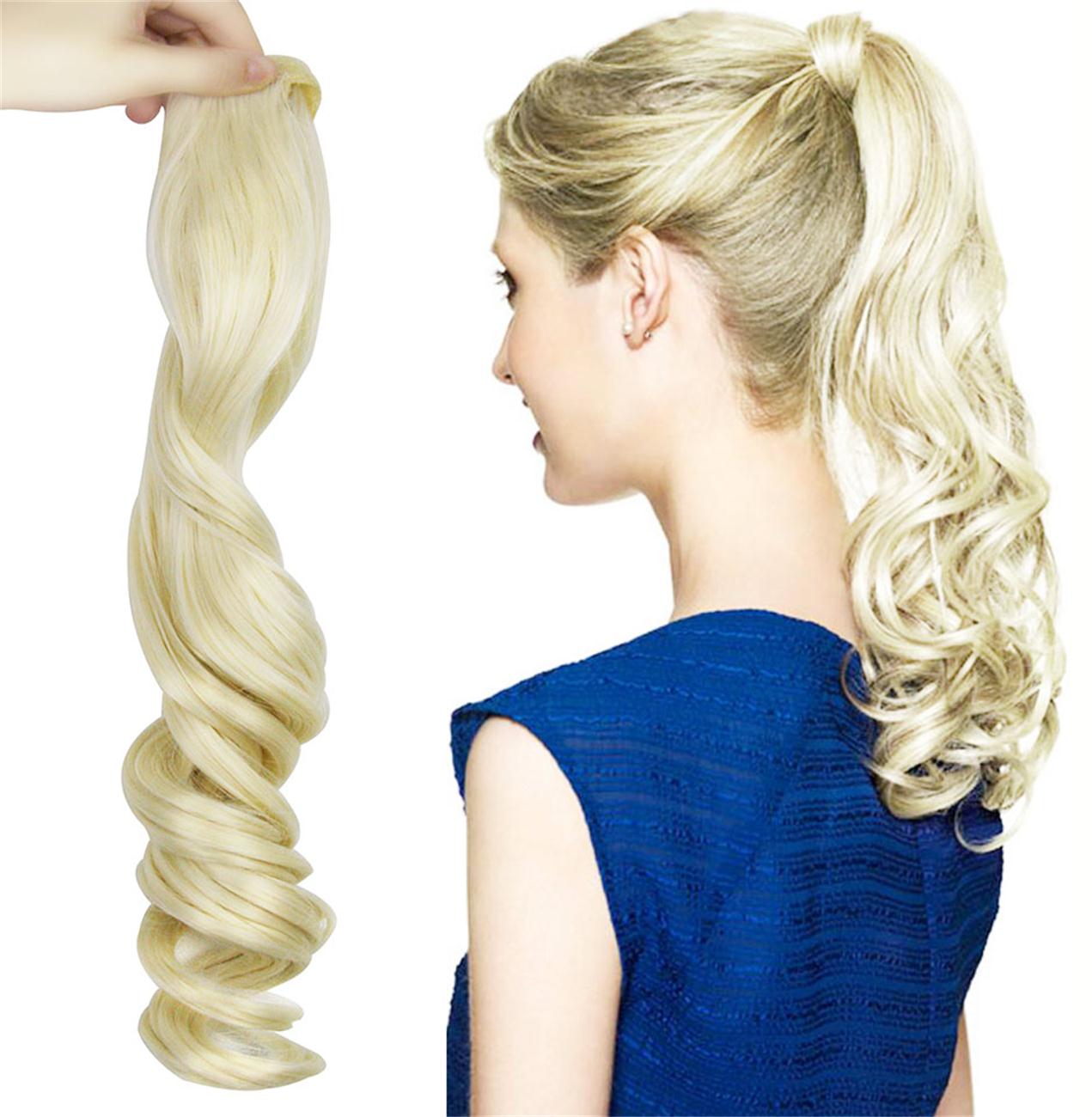 

20 дюймов, Wrap Around Ponytail Ponytail Clip в наращивании волос Ponytail Clip в парикмахе