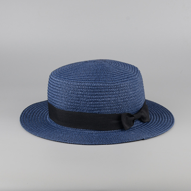 

Sisjuly Темно-синий Свободный размер, Леди соломенной шляпе лук