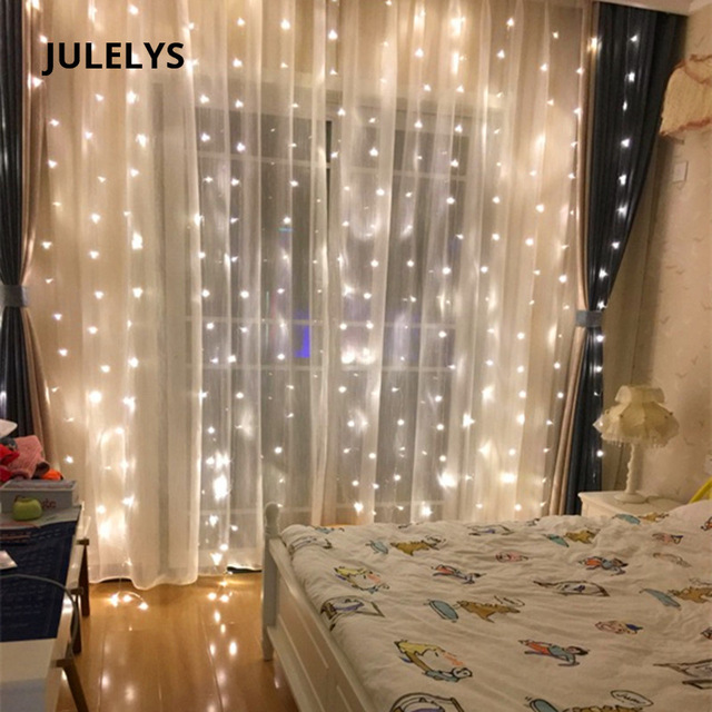 

JULELYS Сливочный белый Напряжение 220 В, рождественские феи огни