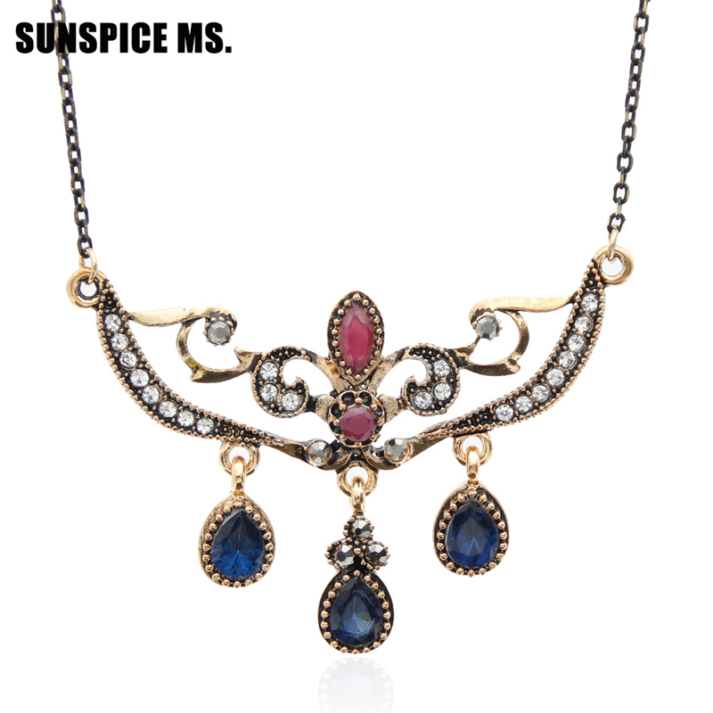 

SUNSPICE MS Blue женщины, Ожерелье с подвеской из цветов