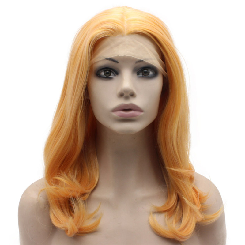 

orange wig synthetic