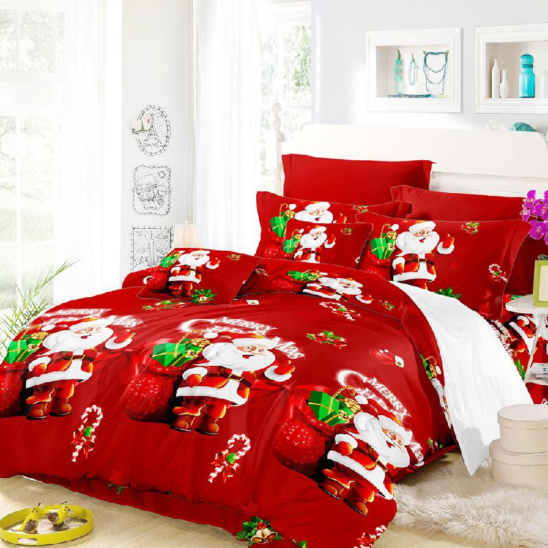фото Набор для рождественских постельных принадлежностей dodocool красный