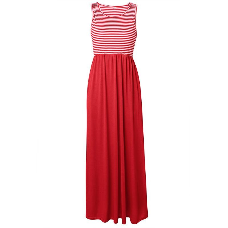 

Tissbely Red, Tissbely Striped Tank Dress Summer