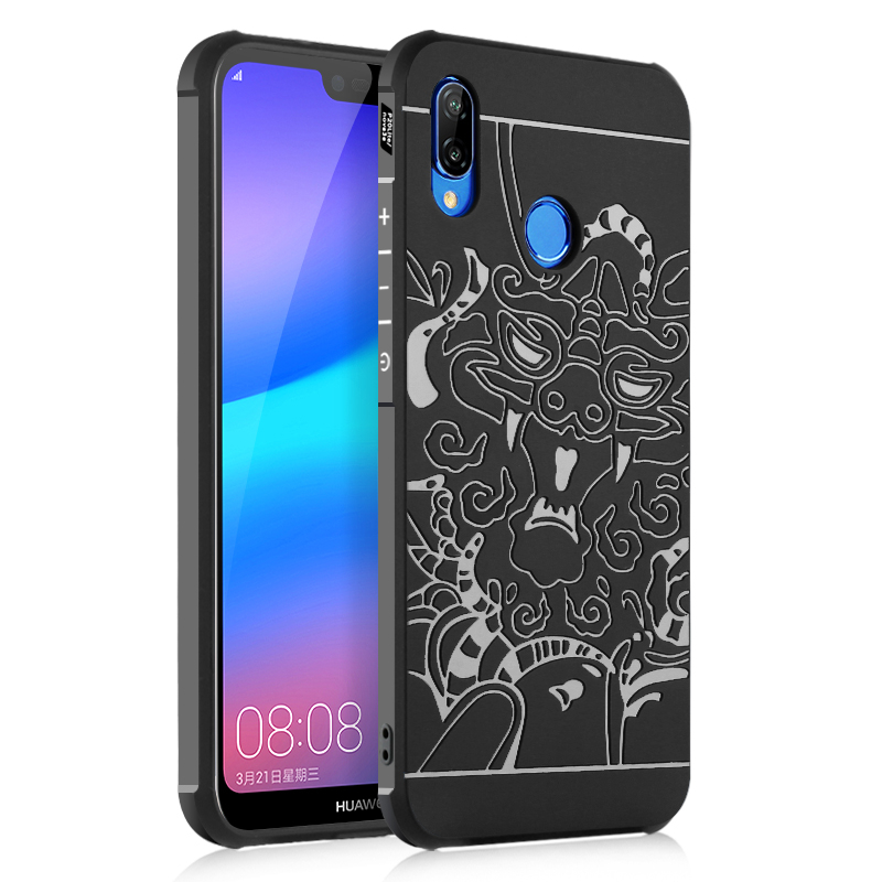 

goowiiz Черный дракон HUAWEI P20 Lite Nova 3e, Huawei P20 Lite