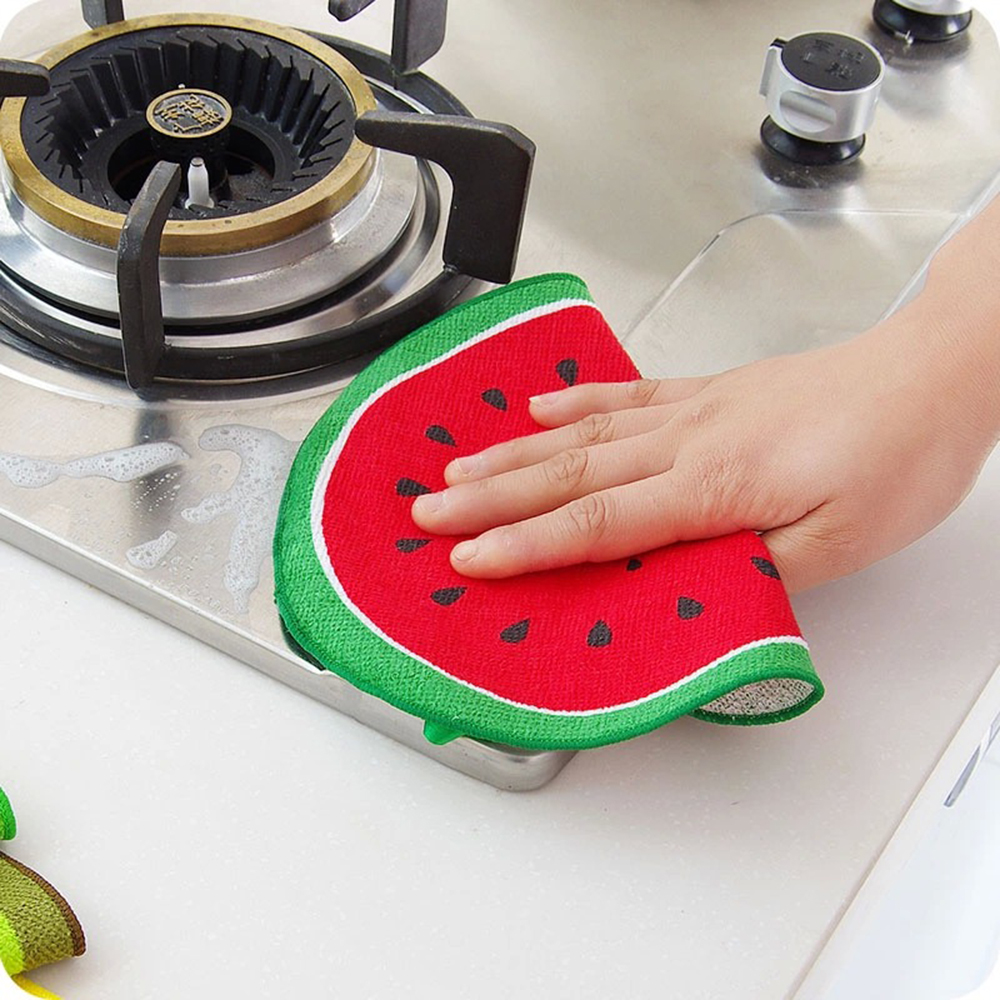 

kangfeng Красный цвет, Kawaii Lovely Fruit Print Висячие полотенца для кухни с микрофибрами