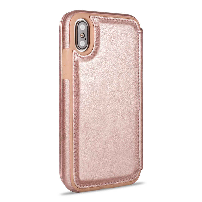 

XUEYING Шанпанский золотой цвет iPhone X, icovercase