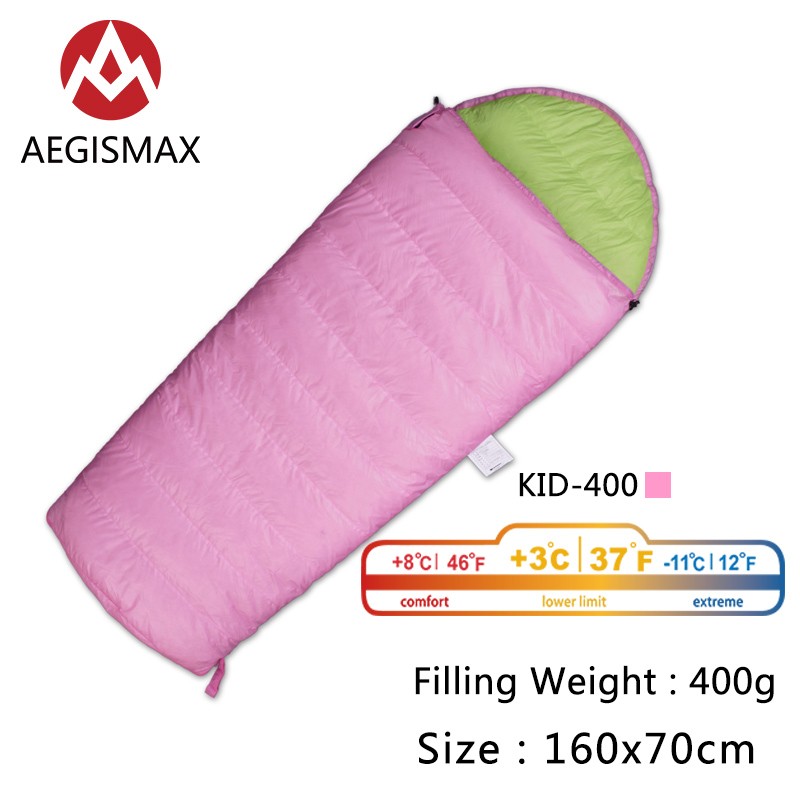 

Aegismax Розовый KID 400, AEGISMAX Outdoor Urltra-light KID серии поддерживают теплую спальную мешок