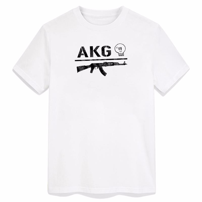 

REDBELLA White, Geek Ak47 Pattern Hip Pop Прохладный Хлопок Поп Литература с Diy