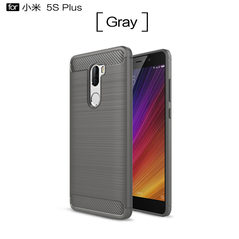 

KYKEO Серый MI 5S Plus, Carbon Fiber Phone Cases For xiaomi 5s plus