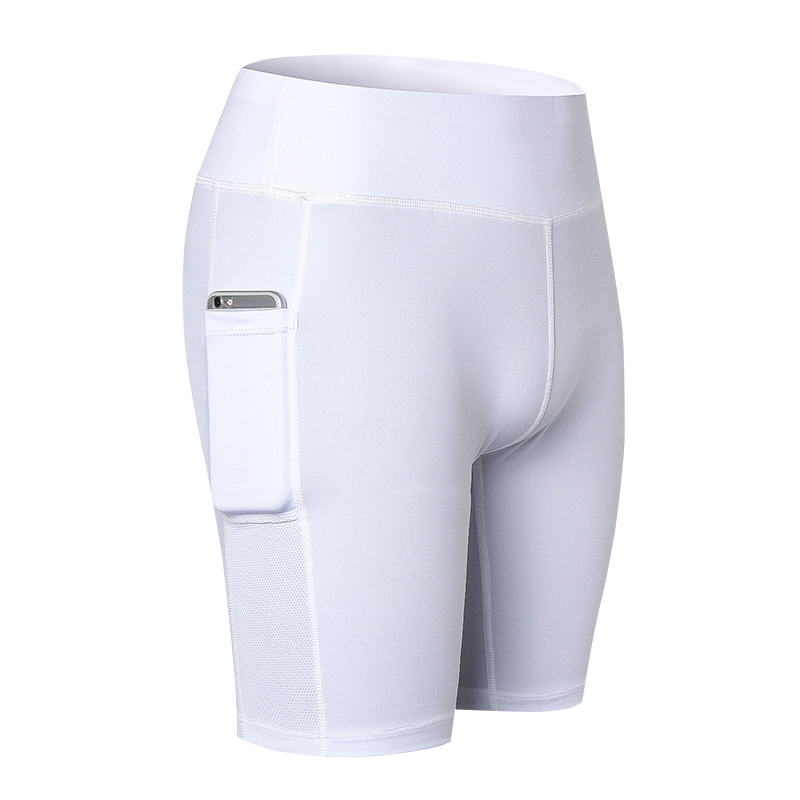 

yuerlian Белый, Pocket спортзал Shorts