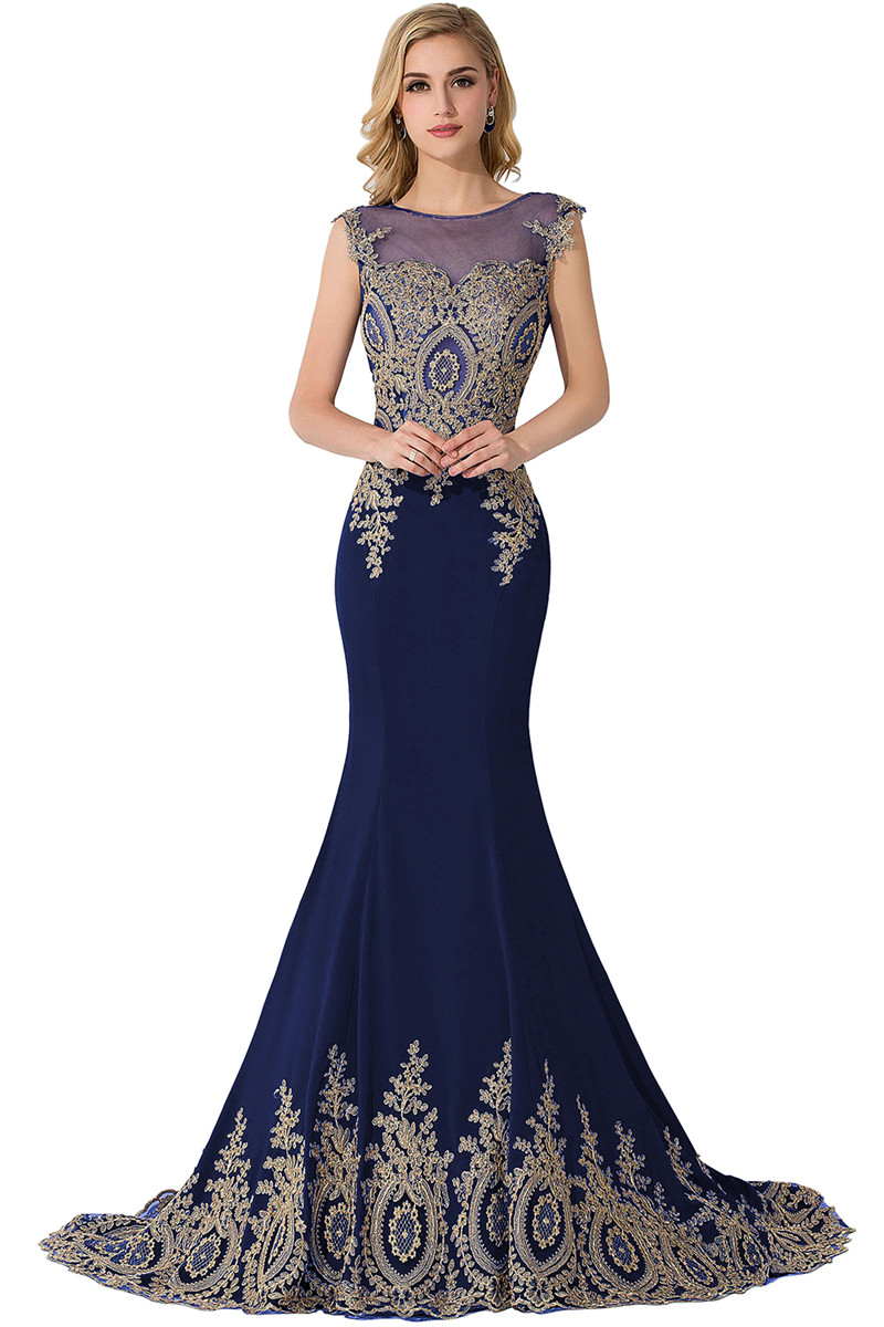 

babyonlinedress Purplish Blue, Длинное вечернее платье для выпускного вечера