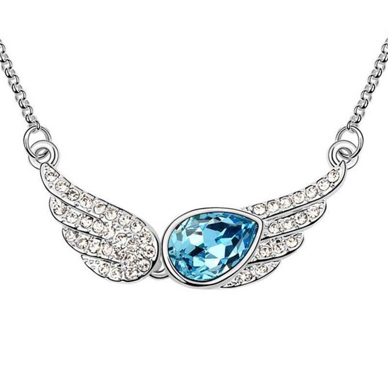 

SHDEDE Морской синий, кристаллическое ожерелье